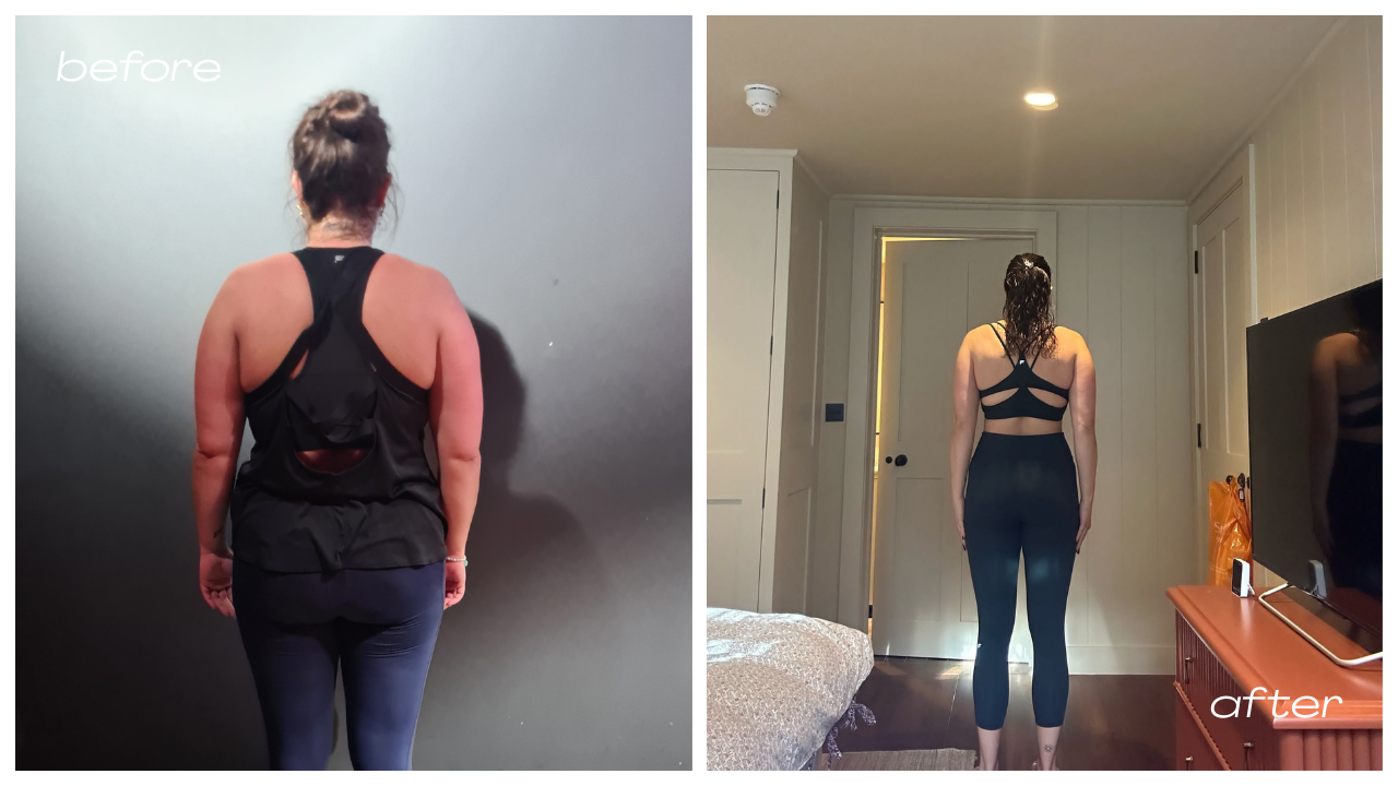 Client body transformation before and after photo 2